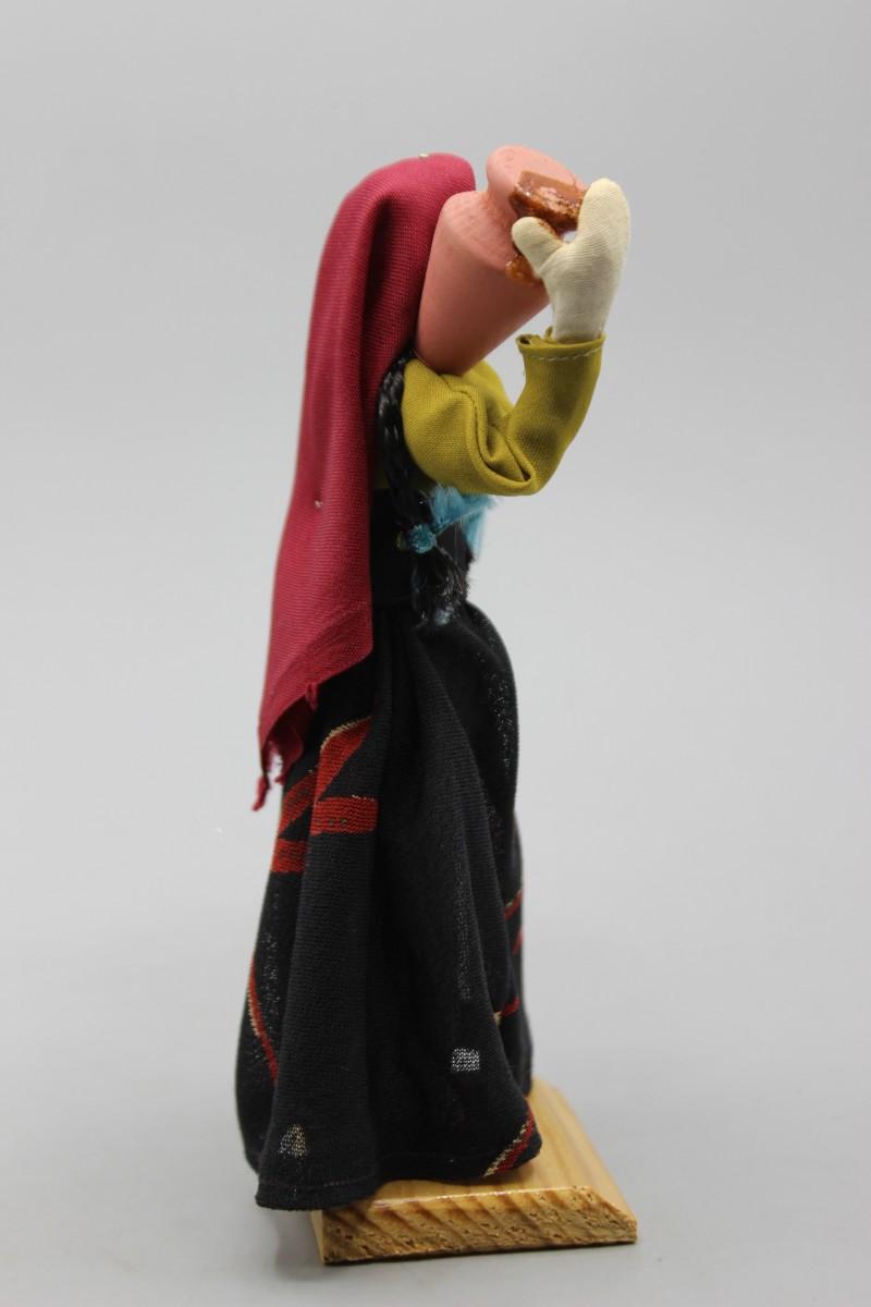 Vintage Crafted in Syria Folk Art Souvenir Woman Figurine | EstateSales.org