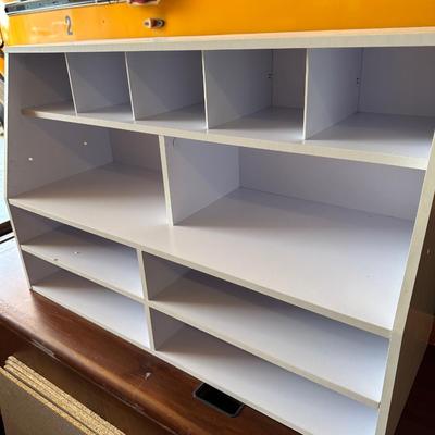 White shelf