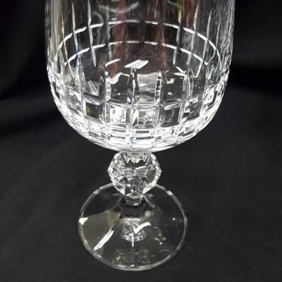 Bohemia Crystal Wine Glasses and Caddy