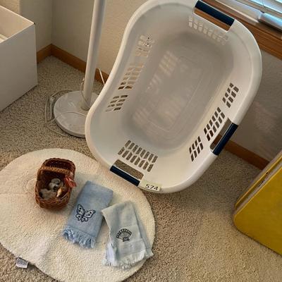 Laundry Basket, Lamp & More
