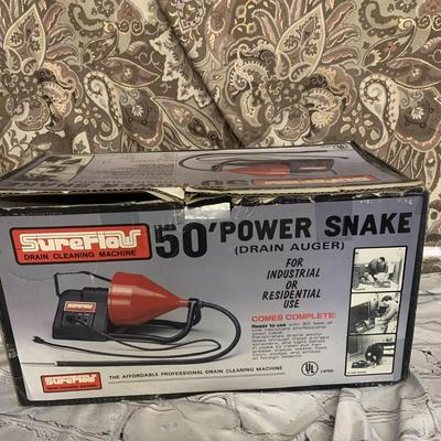 SureFlow Drain Cleaning Machine 50' Power Snake