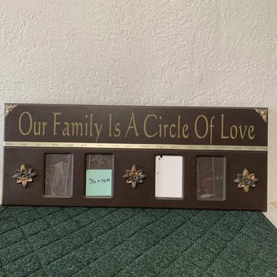 Our Family is a circle of Love Photo Frame