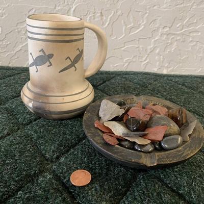 SW Mug & Italian Ashtray + Misc. Rocks