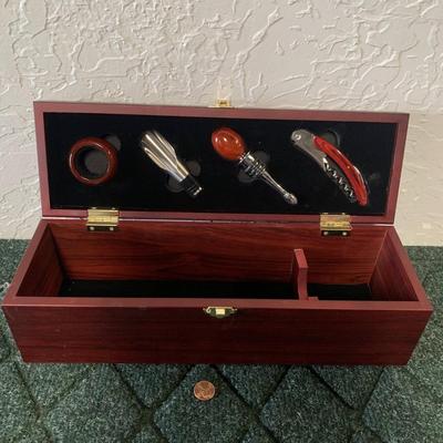 Wine Box & Cork Set