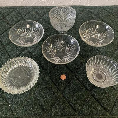 Variety of Vintage Glass Bowls
