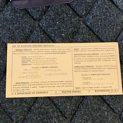 Vintage Pilot Writing Pad & Preflight Checklists