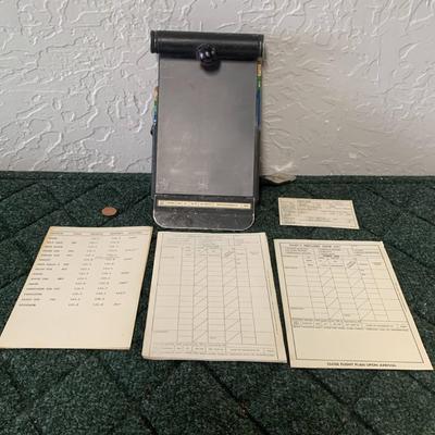 Vintage Pilot Writing Pad & Preflight Checklists