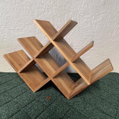 Crate & Barrel Wooden Wine Rack