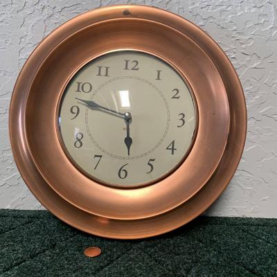 Copper Wall Clock