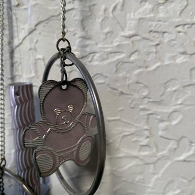 Purple Bear Wind Chime