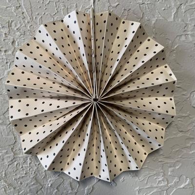 Paper Fan Party Decor & Peacock Tray