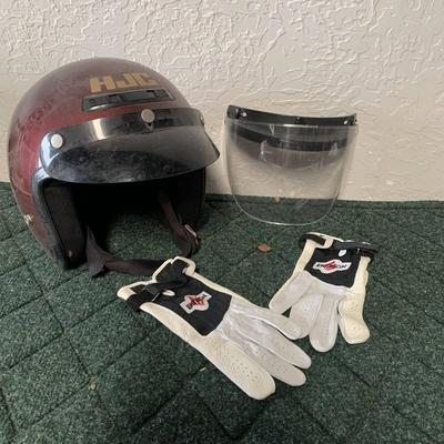 Helmet, Face shield, and Gloves