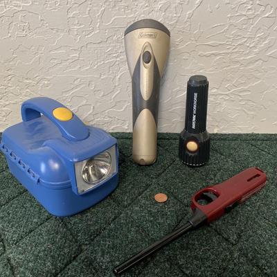 3 Flashlights & Lighter