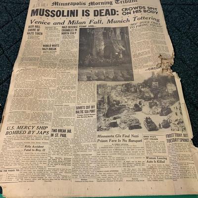 Minneapolis Morning Tribune from April 1945