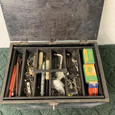 Misc Items with Metal Box
