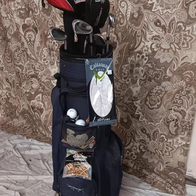 SportsTrek 180 Golf Bag with 8 Clubs