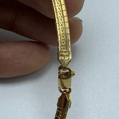 SARDA Stamped 925 Collar Necklace with Two Chains, Clamp Bangle, and Matching Necklace and Bangle Set (B3-KW)