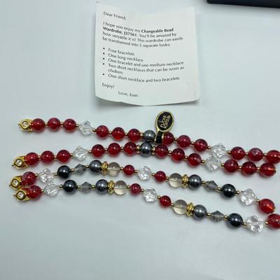 Selection of Joan Rivers Pins with Beaded Bracelets, and Necklace (B3-KW)