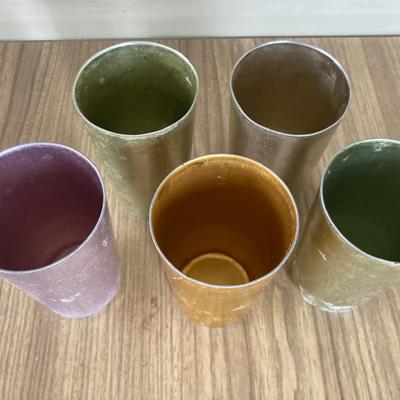 Aluminum vintage cups