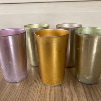 Aluminum vintage cups