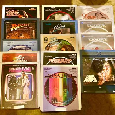 14 vintage videodiscs