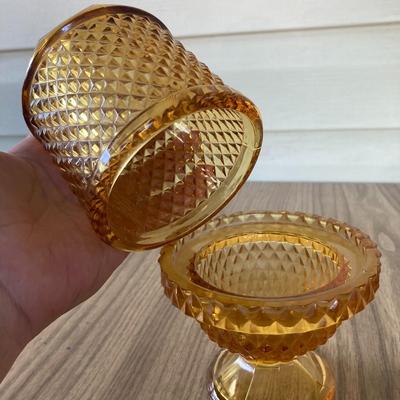 Amber Fairy Glass 7"