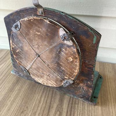 Teal Round Mirror