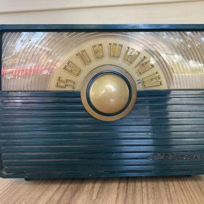 RCA Victor Green and brass radio