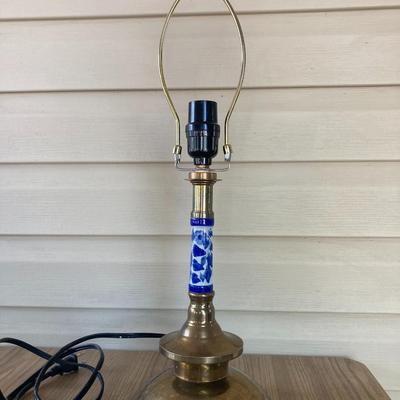 Brass and Ceramic Lamp