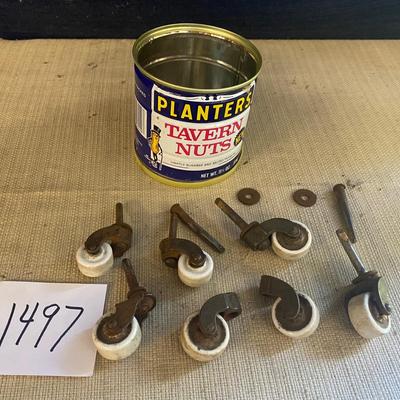 Vintage White Casters