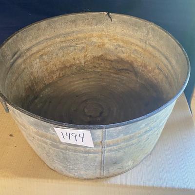 Large Galvanized Tub