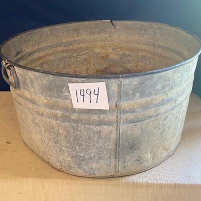 Large Galvanized Tub
