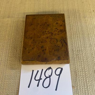 Vintage Wood Cigarette Case