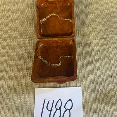 Vintage Wood Cigarette Case