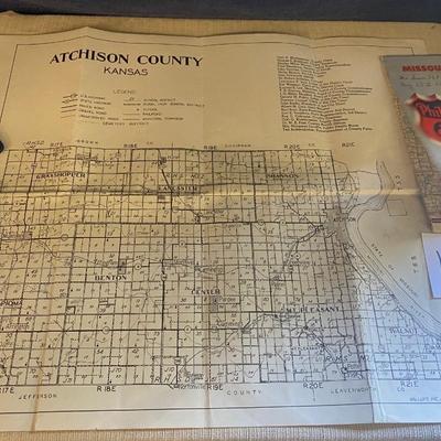 Vintage Atchison County Map