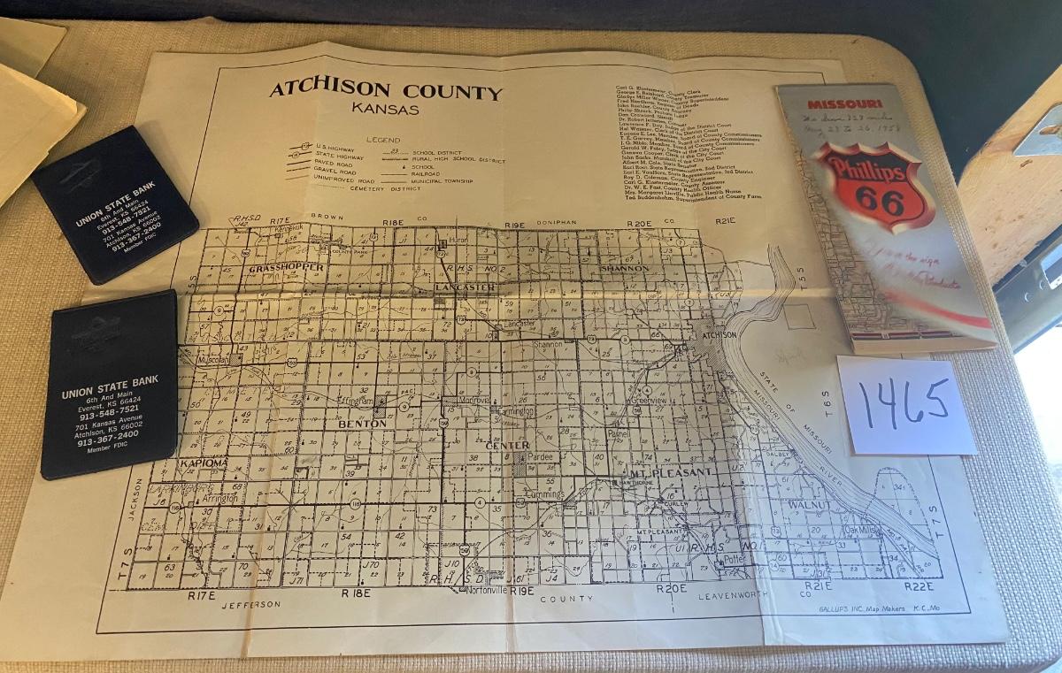 Vintage Atchison County Map