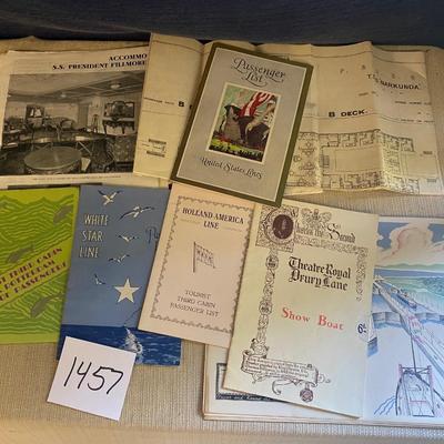 Vintage Cruise Ship Maps and Passenger Lists