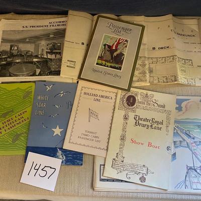 Vintage Cruise Ship Maps and Passenger Lists