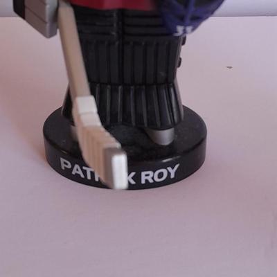 Colorado Avalanche 2002 Collector's series Bobble heads and Signed Hockey puck with stand GO AV'S!