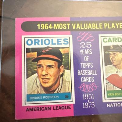 1975 Topps - Most Valuable Players #202 Brooks Robinson, Ken Boyer