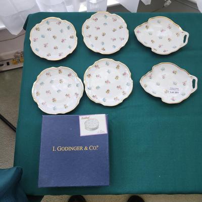 lot of 6  I. Godinger & Co. Plates