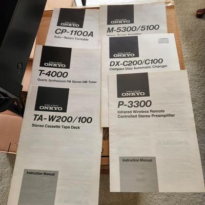 6 Pieces Onkyo Stereo System with Original Manuals and some Boxes