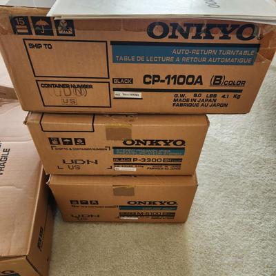 6 Pieces Onkyo Stereo System with Original Manuals and some Boxes