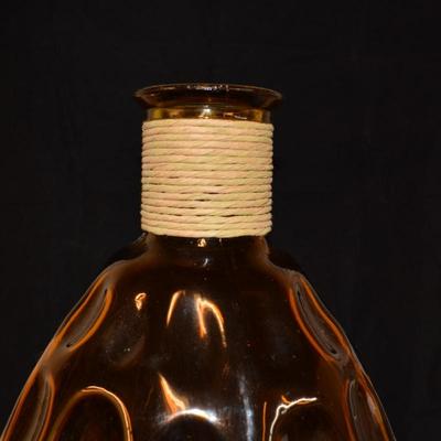 Large Amber Thumbprint Vase 23"x11"