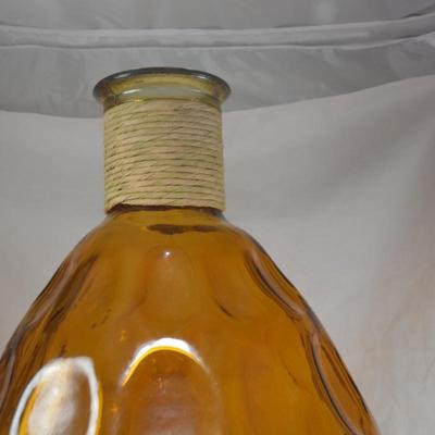 Large Amber Thumbprint Vase 23"x11"