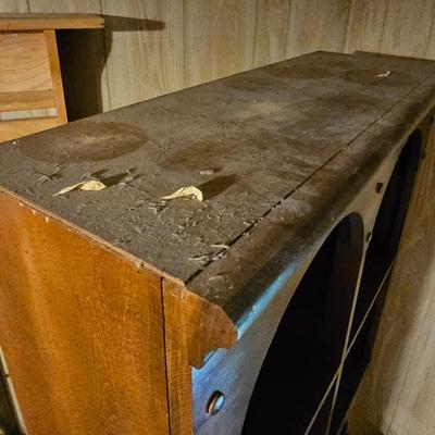 Small 3-Drawer Cabinet w/Hutch Top  (L-JS)