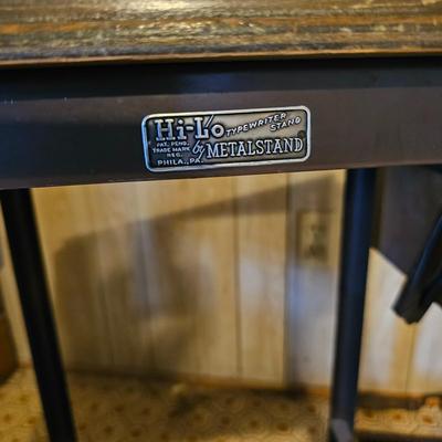 Vintage Hi-Lo Typewriter Stand  (O-JS)