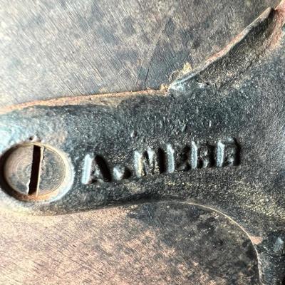 Merriam Brass W/Glass Ball Claw Footed Antique Piano Stool (M-RG)