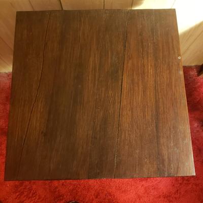 Antique English Walnut Table and Bow Back Windsor Chair (M-KD)