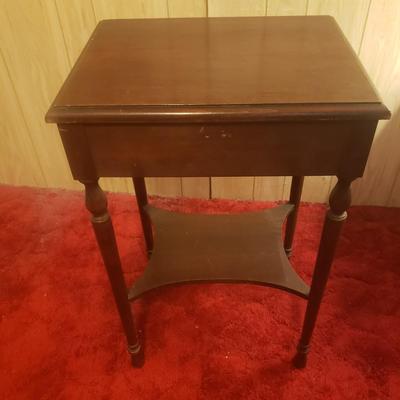 Antique Side Table with Drawer (M-KD)